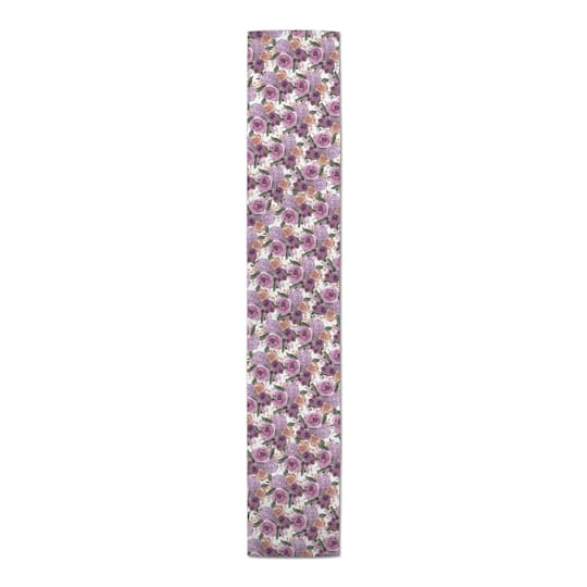Rust & Violet Florals Outdoor Table Runner